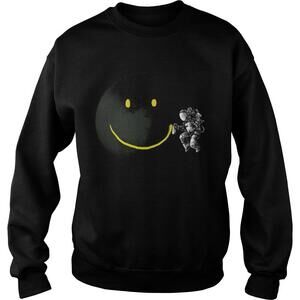 Awesome Make A Smile Graphic Astronaut Make The Moon A Smile Sweatshirt